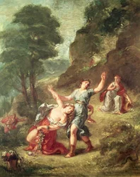 Orpheus and Eurydice, Spring from a Series of the Four Seasons, 1862
